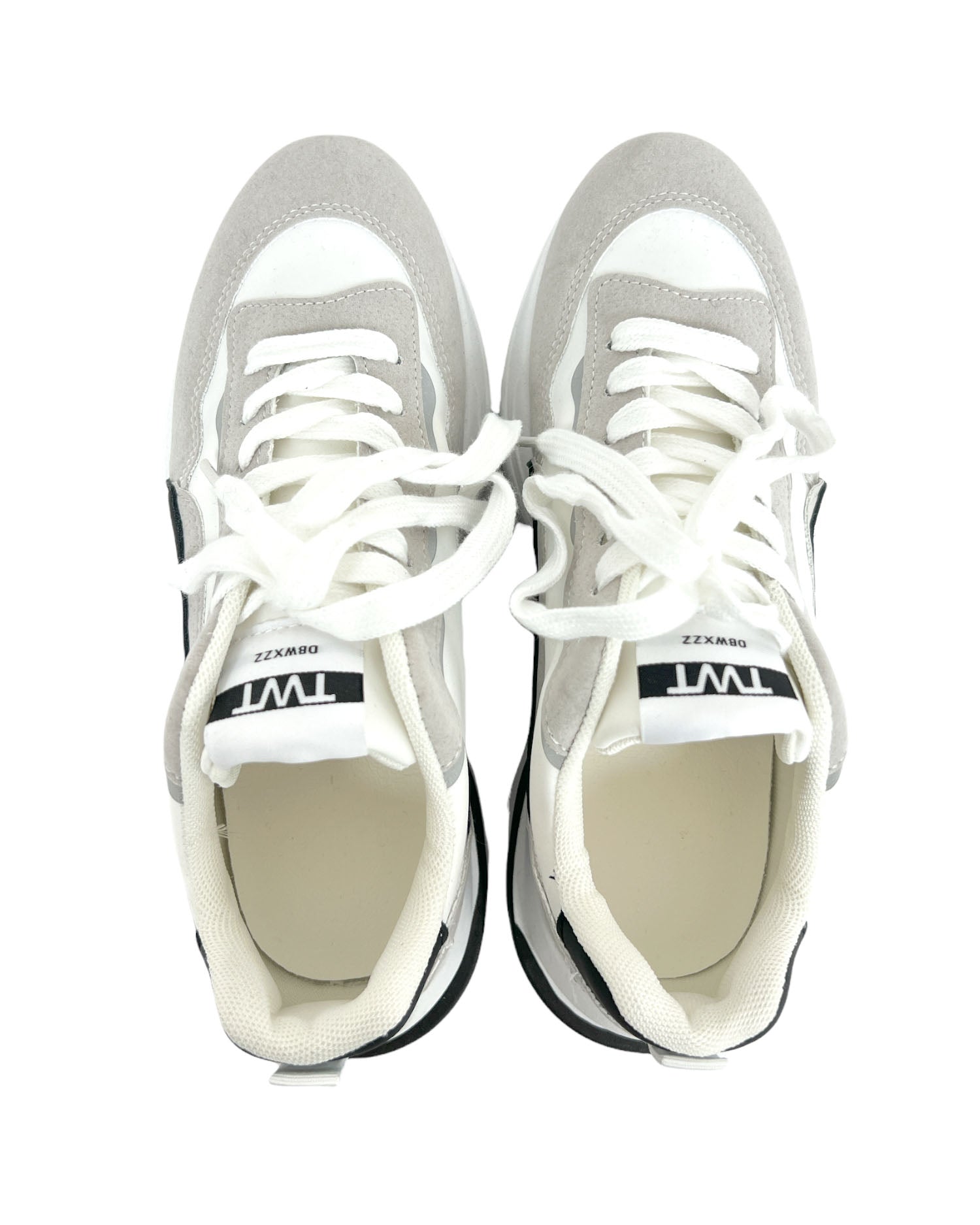 ivory grey & black sneakers *pre-order*
