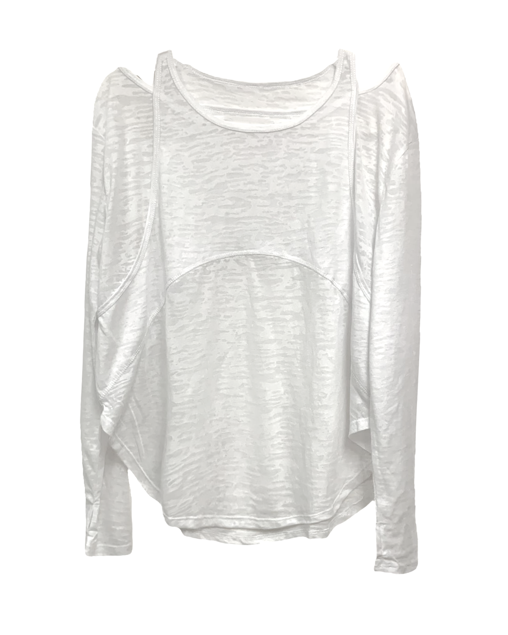 ivory cutout back sports top *pre-order*