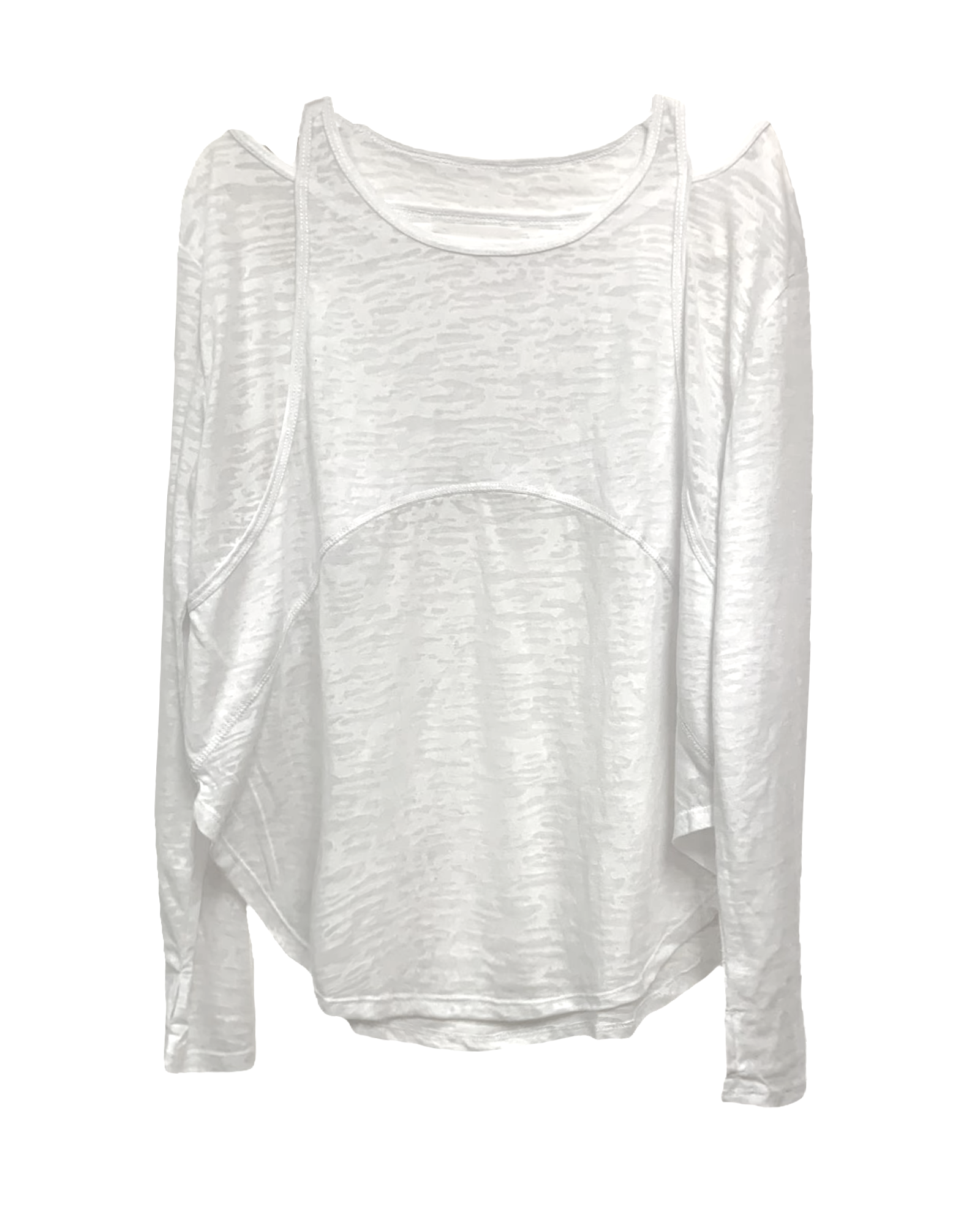 ivory cutout back sports top *pre-order*