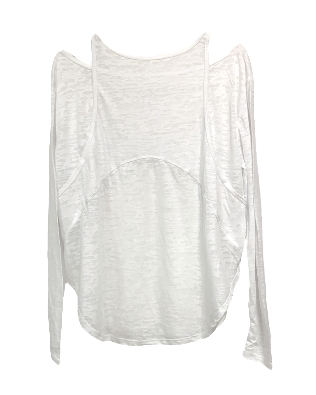 ivory cutout back sports top *pre-order*