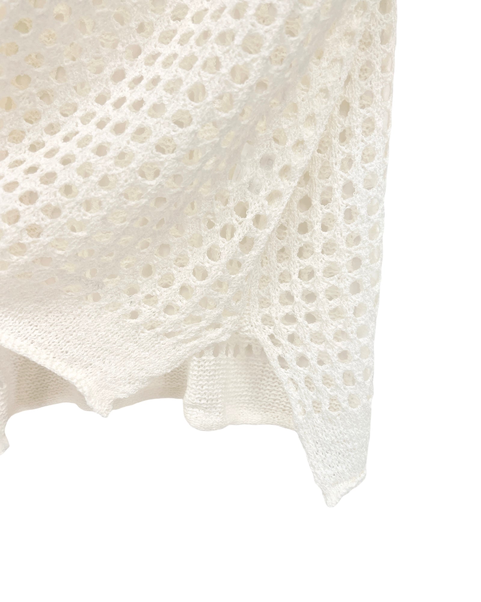 ivory net knitted cover up top *pre-order*
