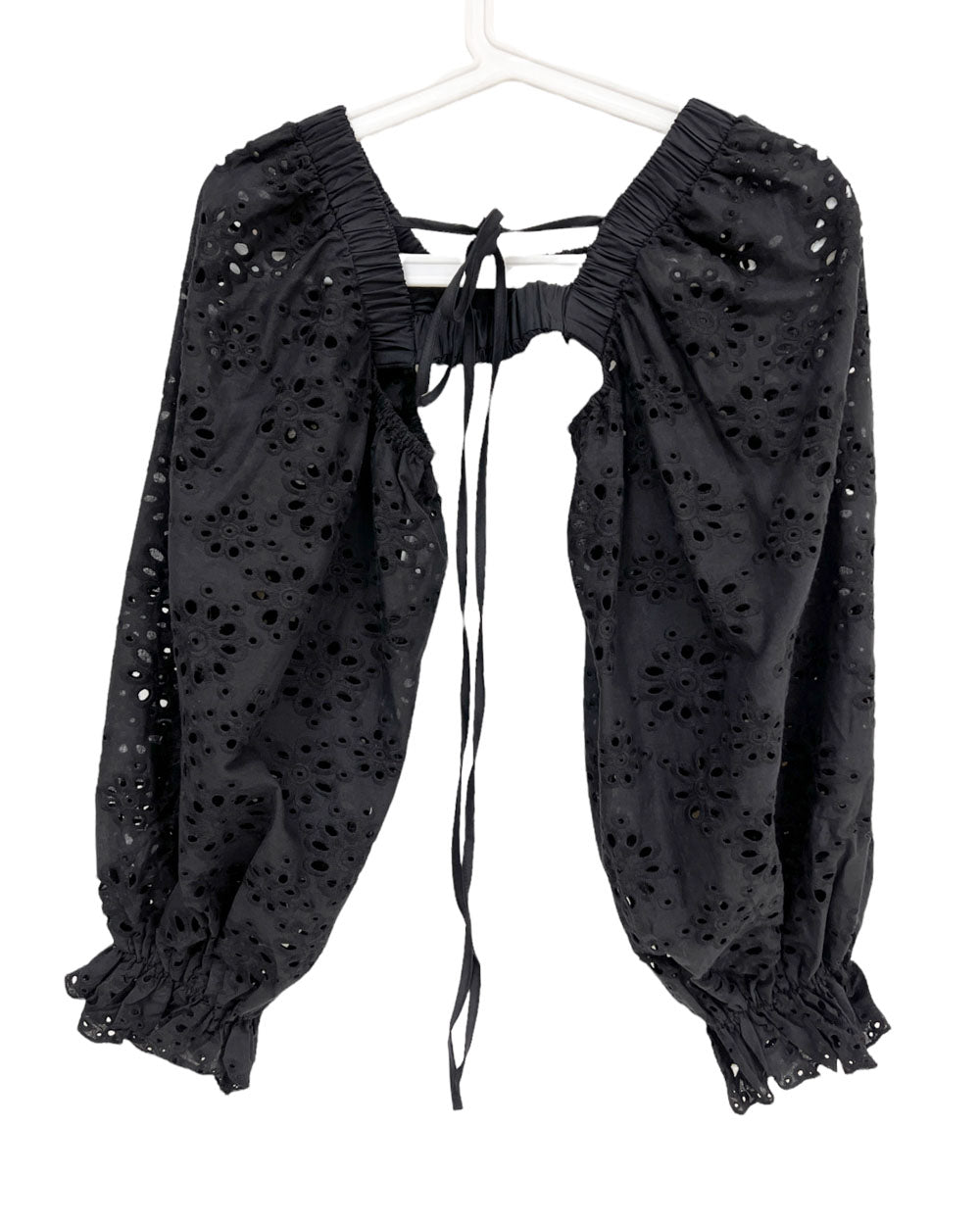 black crochet arm warmer *pre-order*