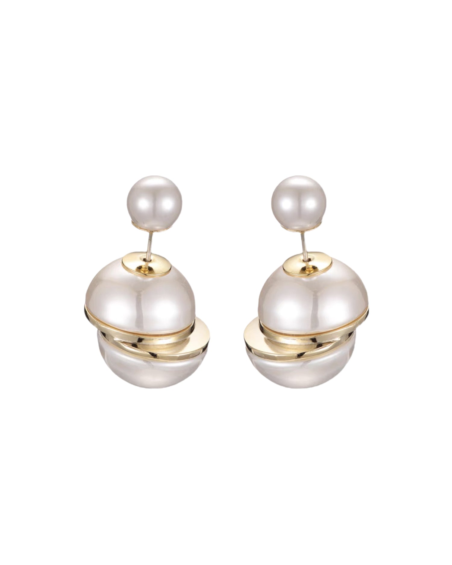 asymmetric pearls earrings *pre-order*