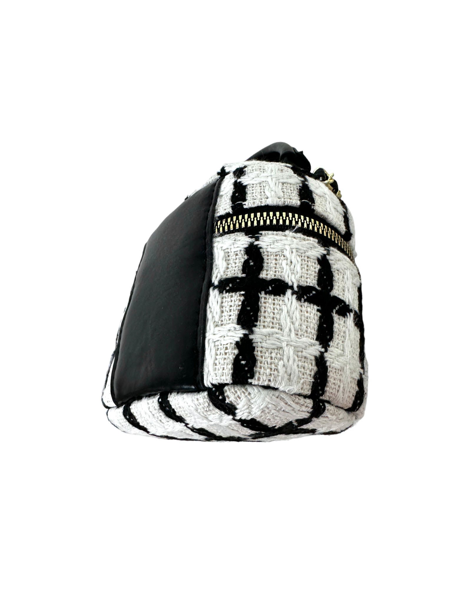 ivory & black tweed mini bag *pre-order*