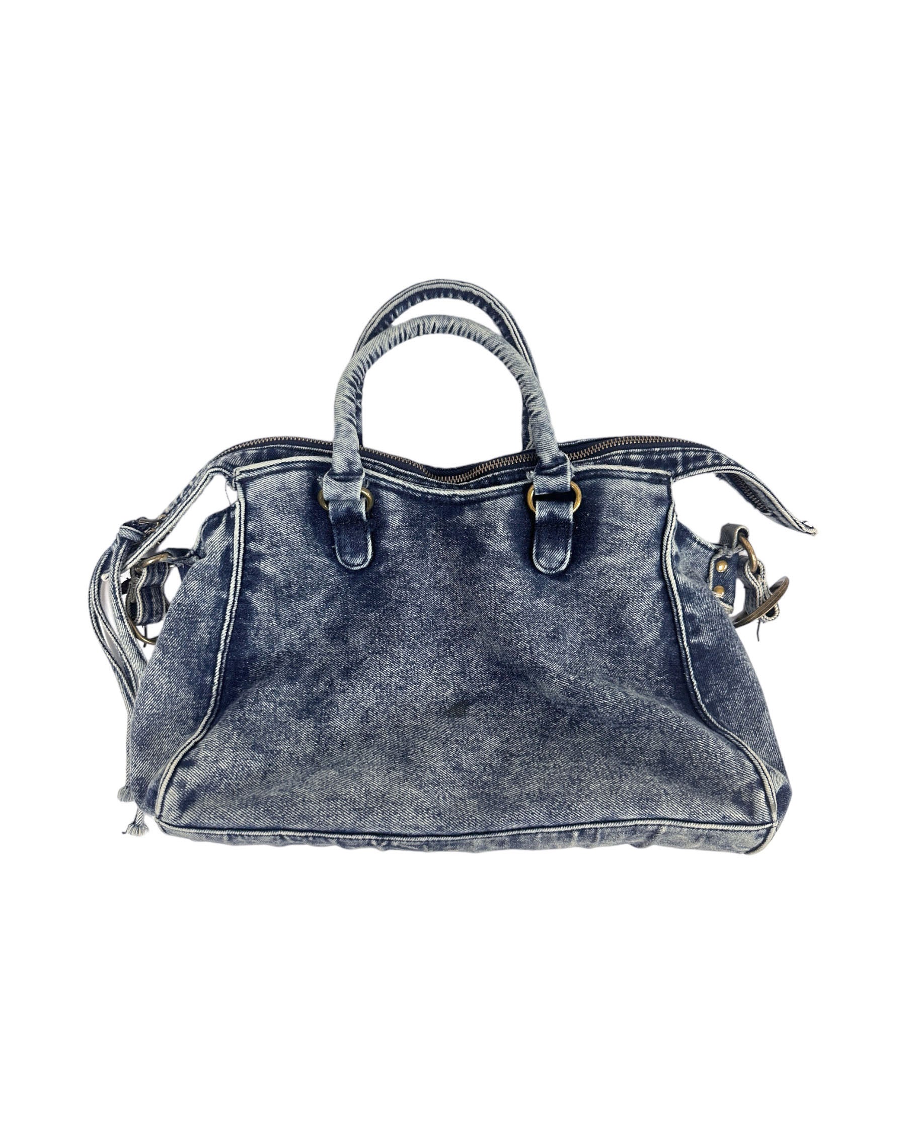 washed blue denim bicycle bag *pre-order*