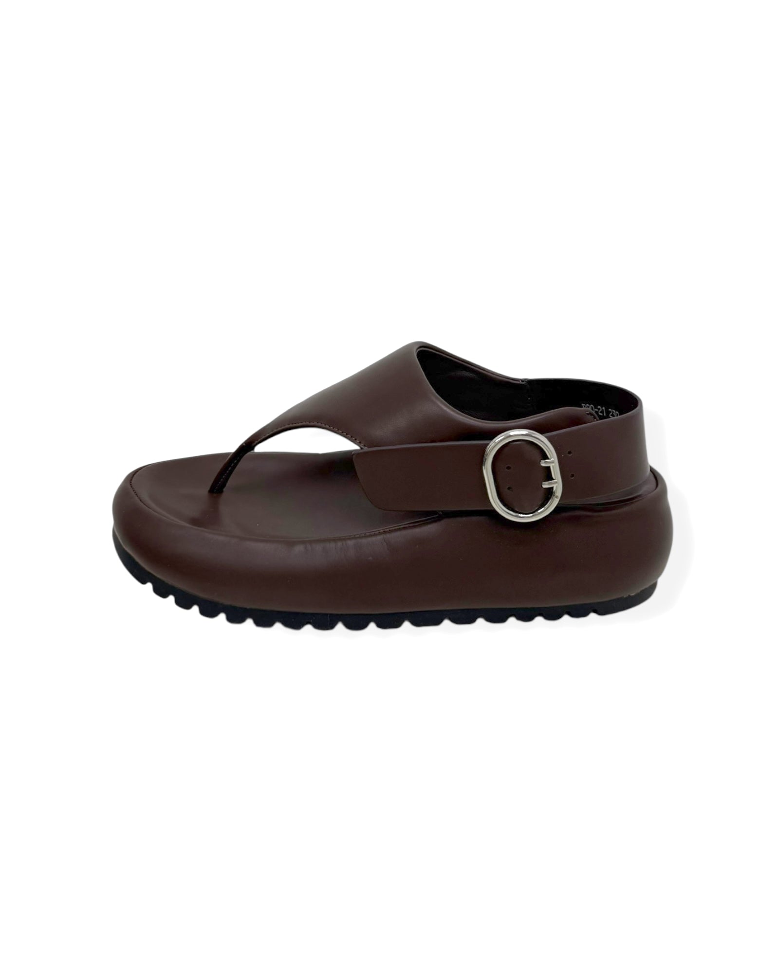 brown PU leather sandals *pre-order*