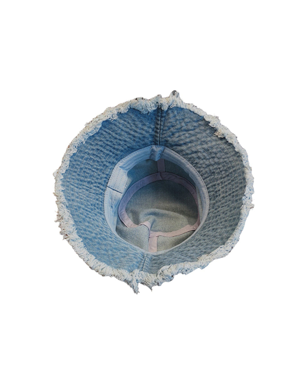 denim ripped hem bucket hat *pre-order*