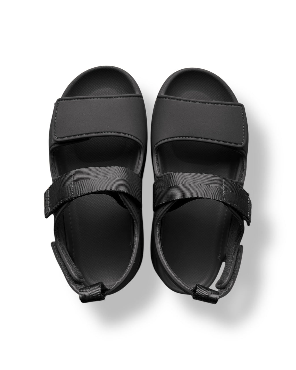 black straps rubber flatform sandals *pre-order*