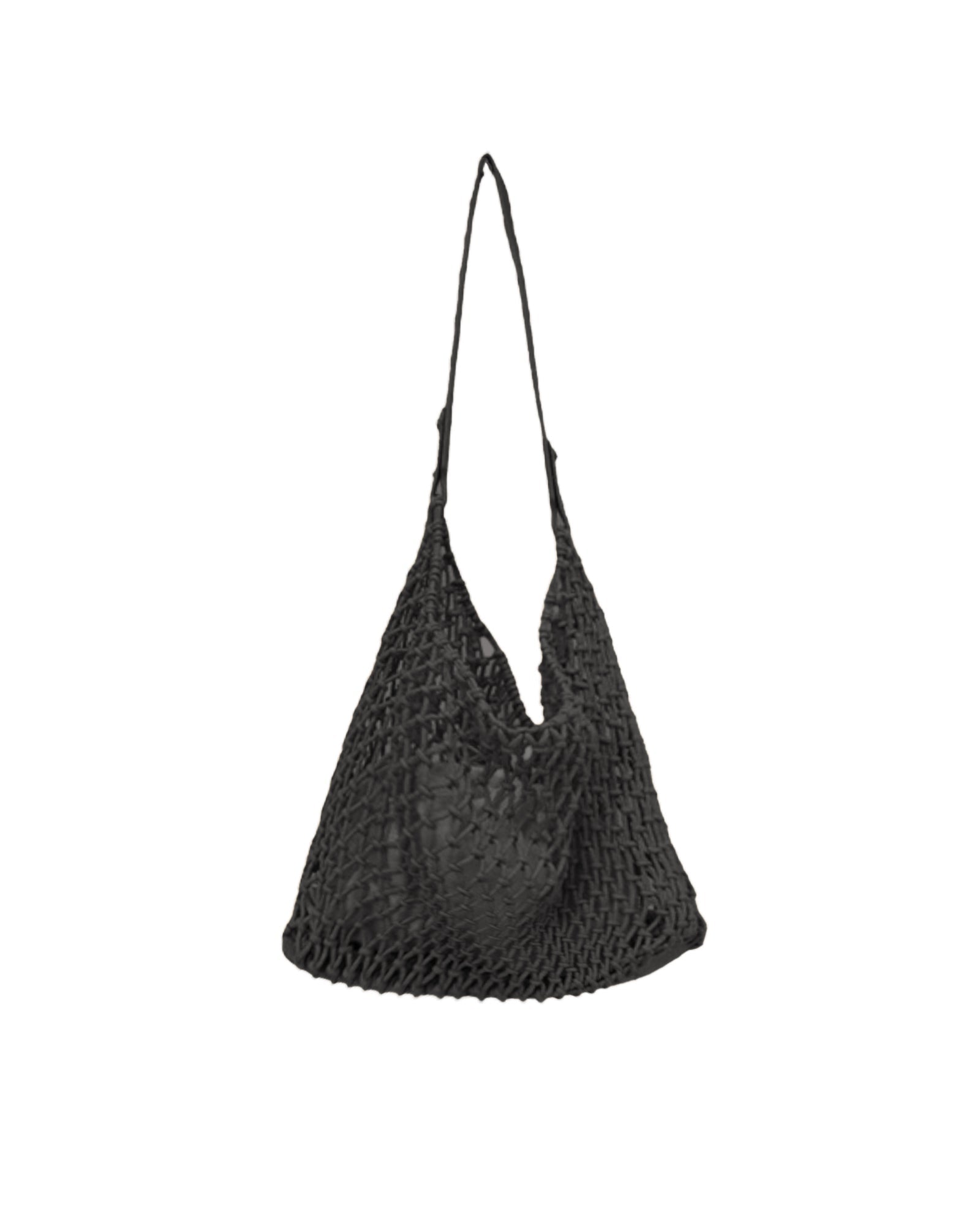 black rope knitted tote bag *pre-order*