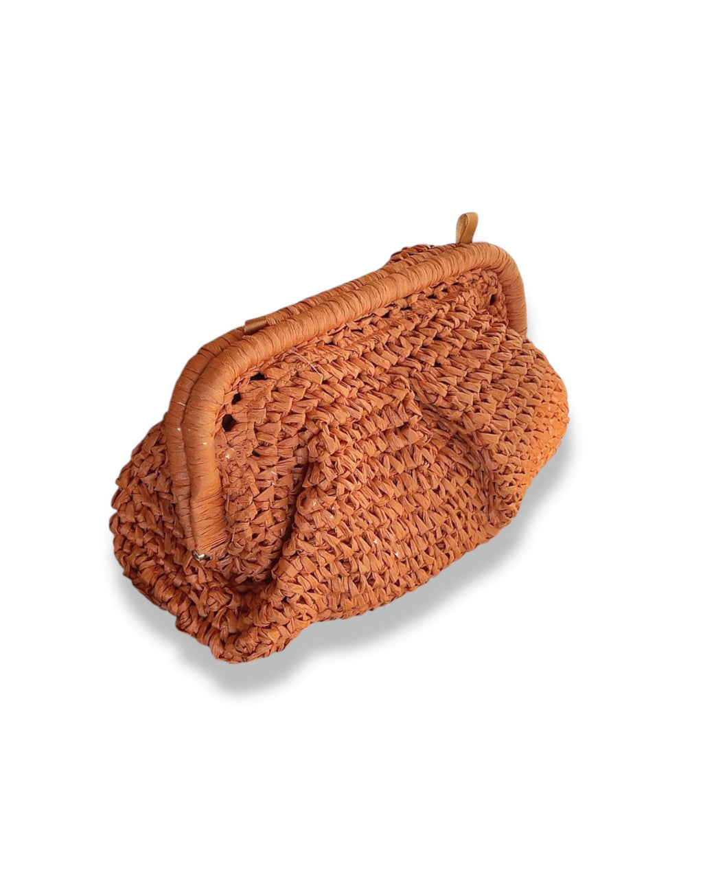 orange straw clutch bag *pre-order*