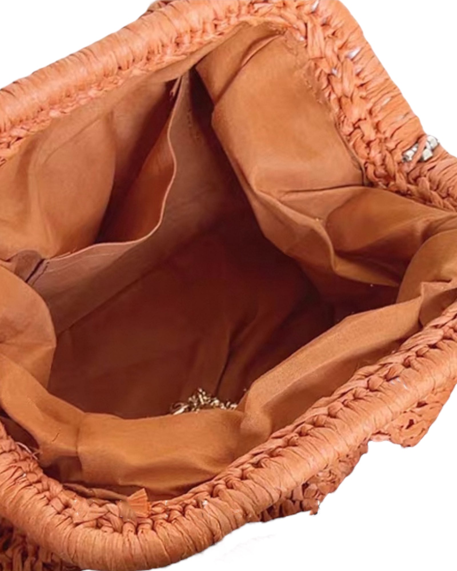 orange straw clutch bag *pre-order*