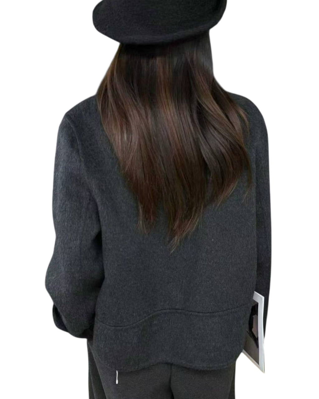 charcoal grey wool blended jacket *pre-order*