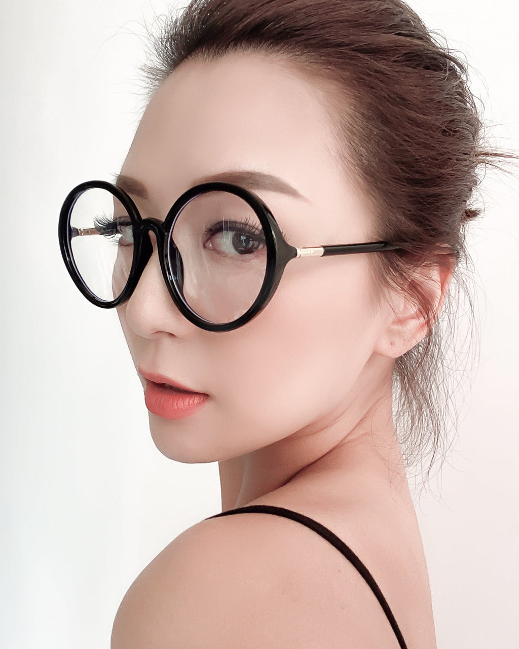 black round clear lense glasses *pre-order*