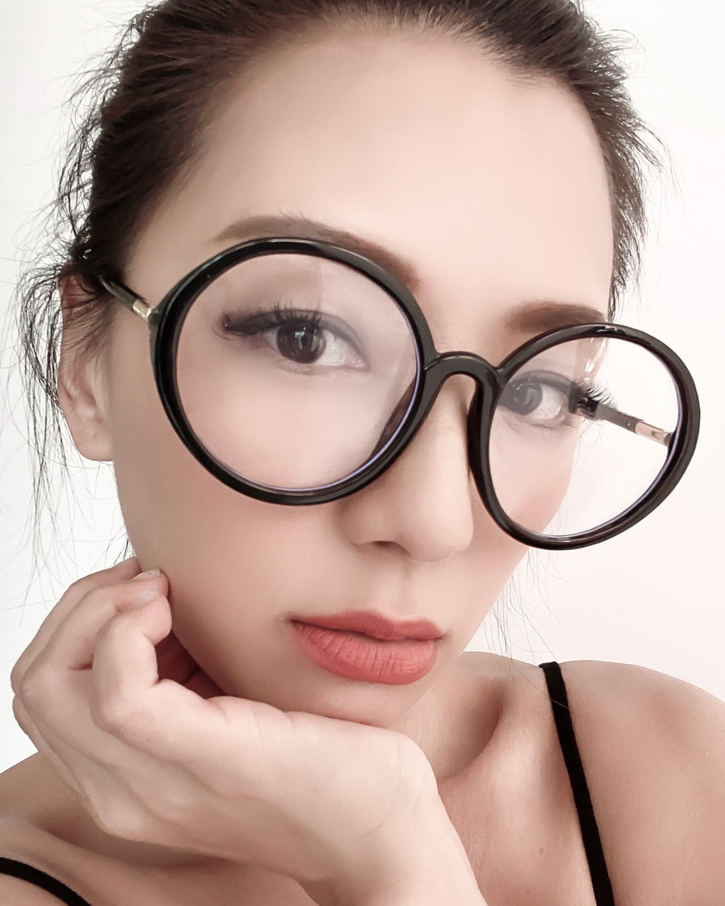 black round clear lense glasses *pre-order*