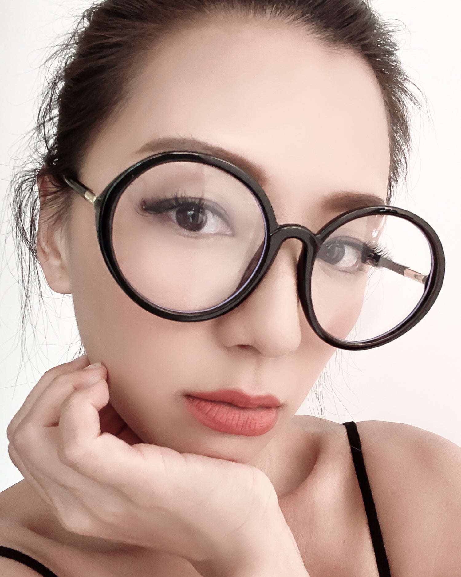 black round clear lense glasses *pre-order*