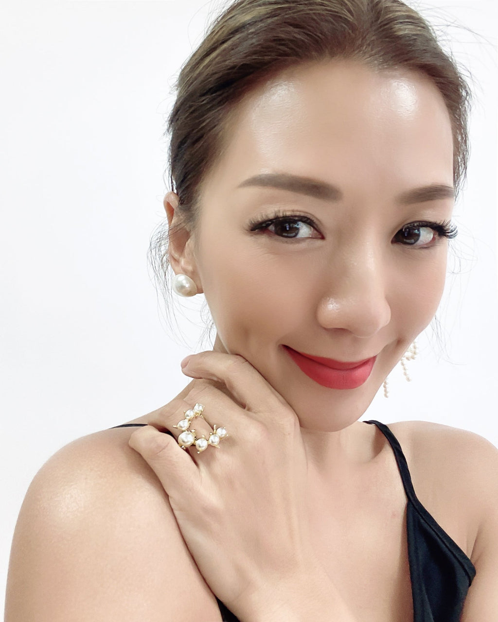 pearls gold open ring *pre-order*