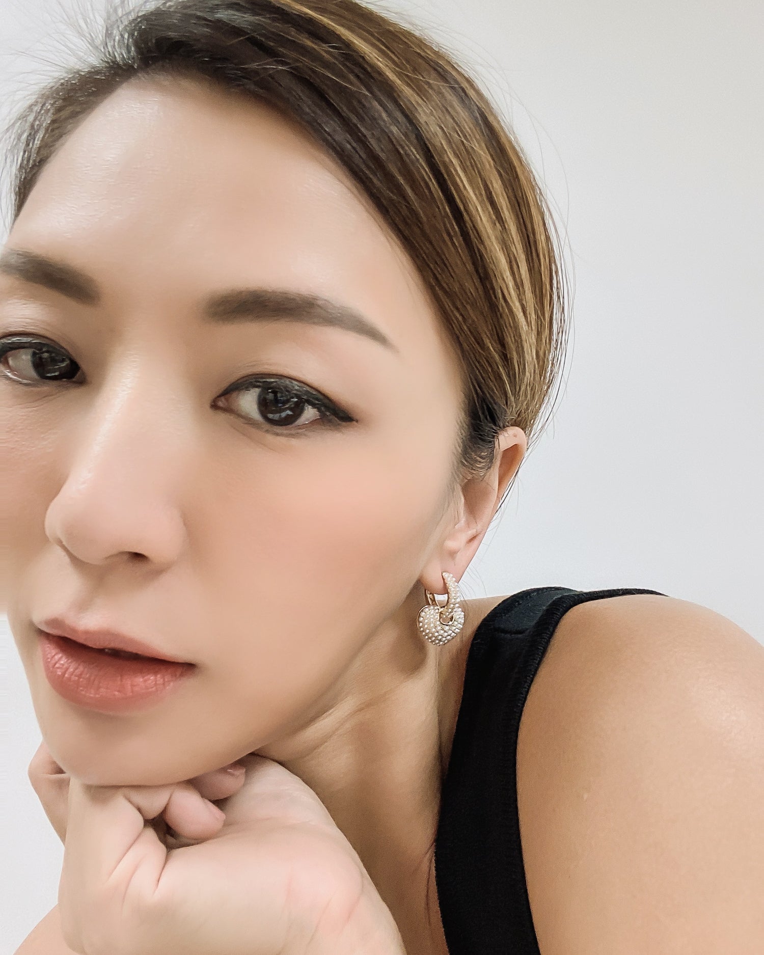 hearts pearls earrings *pre-order*