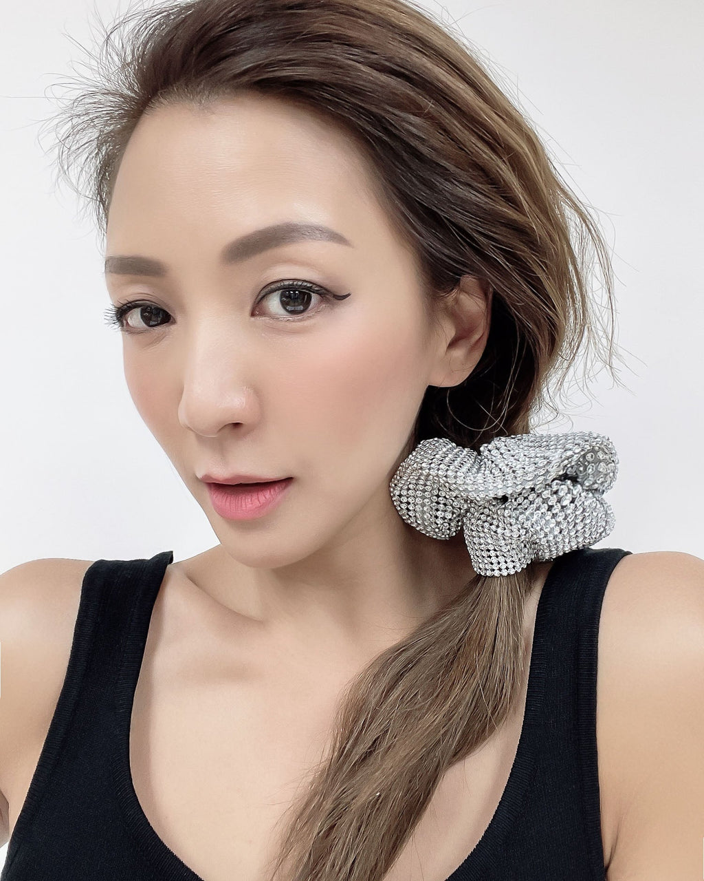 bling bling ruched stretch hair scrunchies *pre-order*