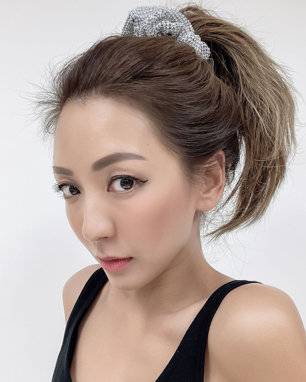 bling bling ruched stretch hair scrunchies *pre-order*