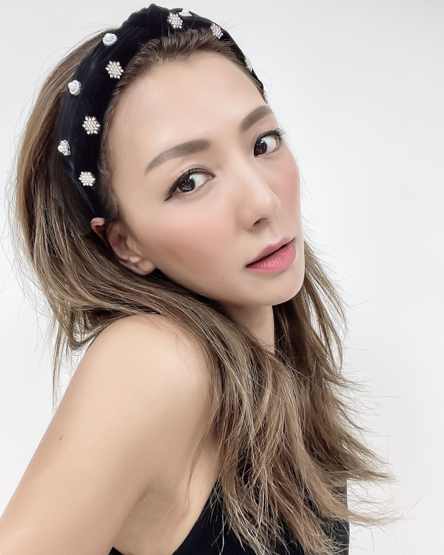 Copy of black velvet jeweled knot headband *pre-order*