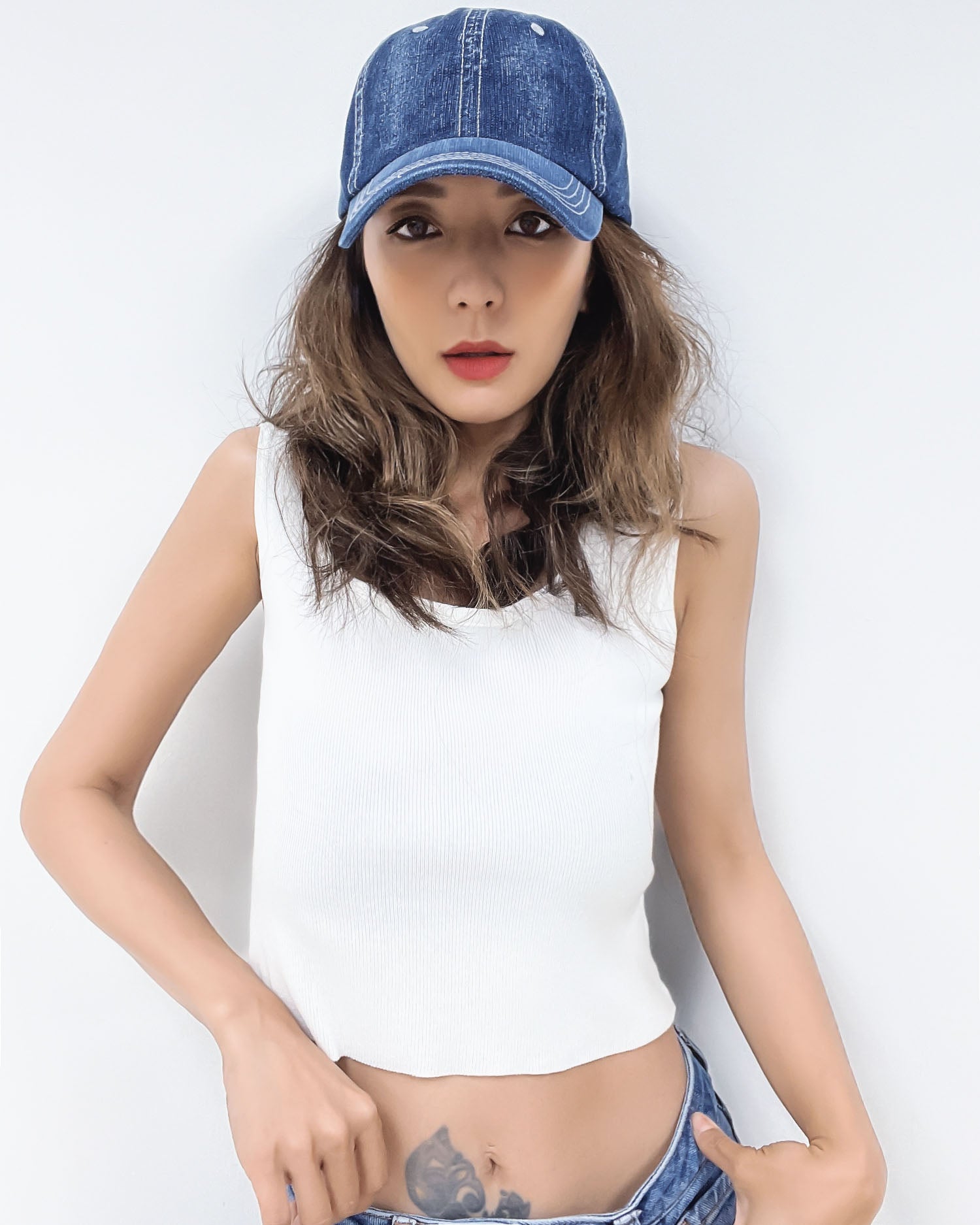 washed denim cap *pre-order*