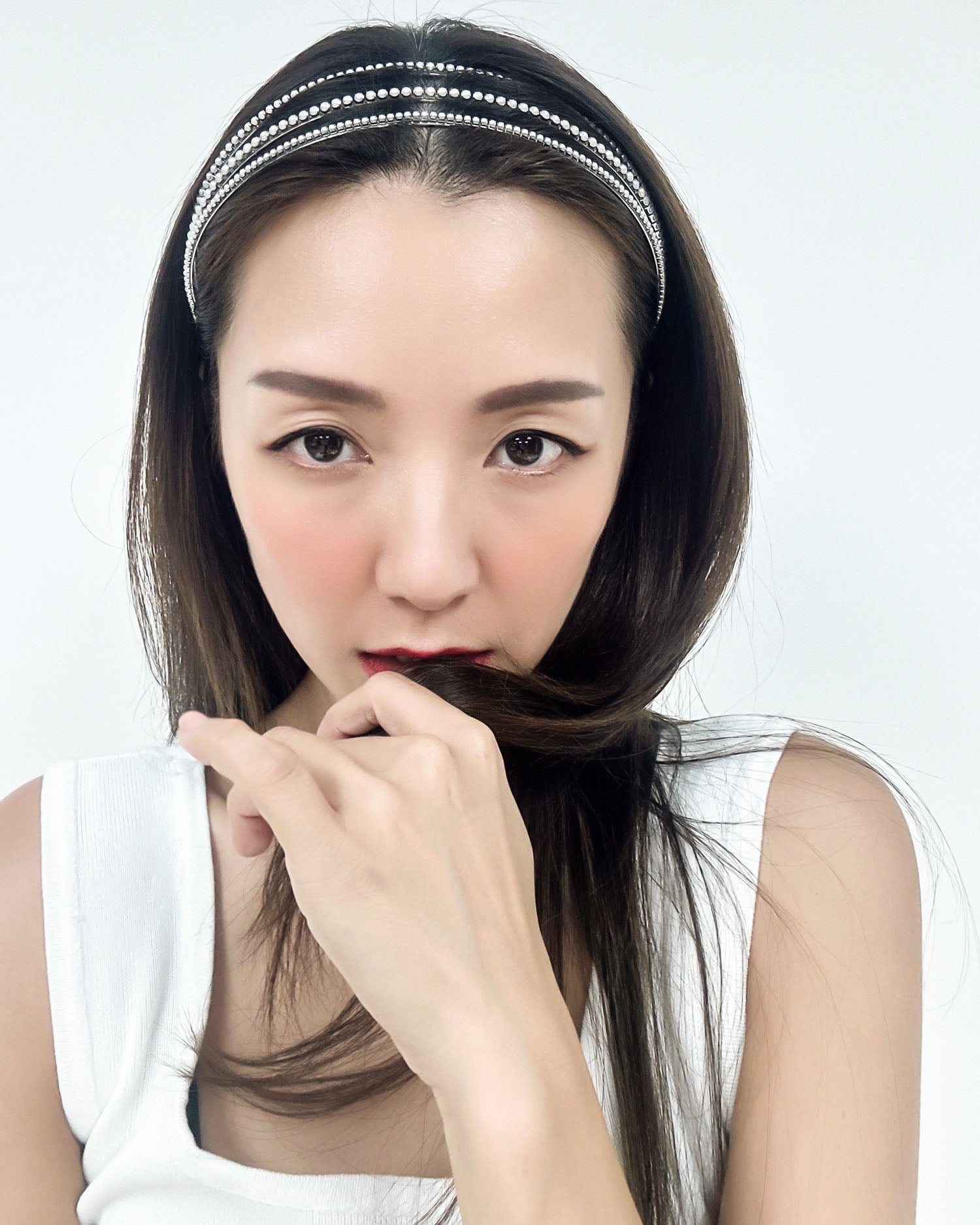 pearls 3 panel headband *pre-order*